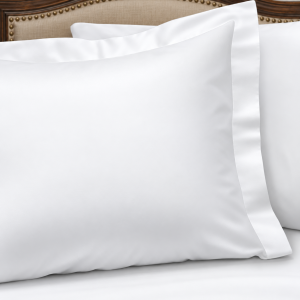 Lenjerie de pat Kotonia Home Hotel King Size, 100% bumbac, Damasc DeLux Saten, alb - imagine 2