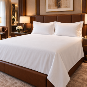 Lenjerie de pat Kotonia Home Hotel King Size,  Ranforce, 100% bumbac, alba