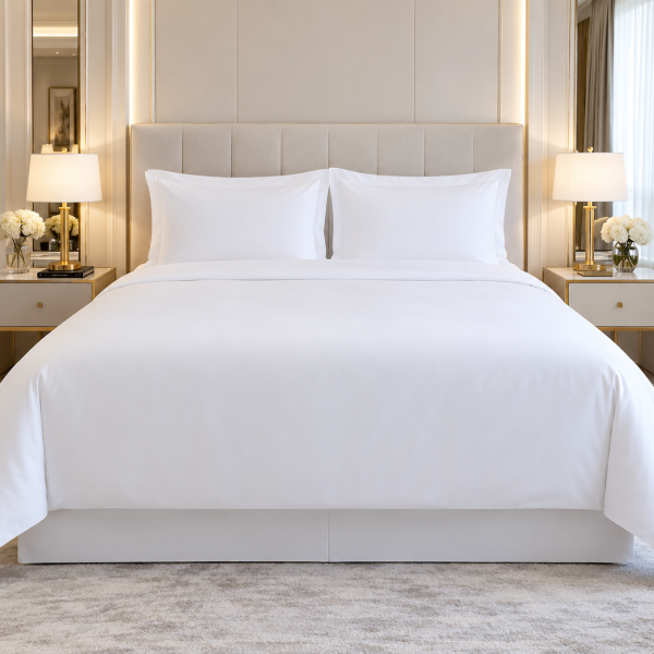 Lenjerie de pat Kotonia Home Hotel - XXL, 100% bumbac, Percale, alb