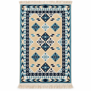 Covor Kotonia Home - Decor Etnic, cu tesatura plata, cu doua fete - 030 - imagine 4