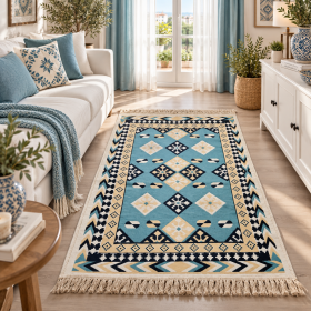 Covor Kotonia Home - Decor Etnic, cu tesatura plata, cu doua fete - 030