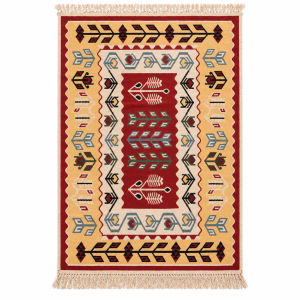Covor Kotonia Home - Decor Etnic, cu tesatura plata, cu doua fete - 031 - imagine 3