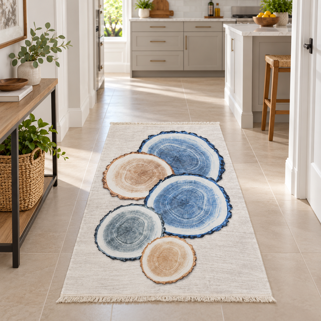 Covor decor imprimat 3D, 80x125 cm, geometric 02 Covor decor imprimat 3D, 80x125 cm, 02 - imagine 1