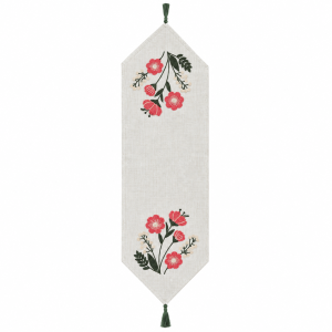 Napron decorativ Kotonia Home - tesatura burlap cu decor in relief, dimensiune 40x113 cm -  01 - imagine 4