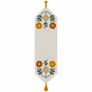 Napron decorativ Kotonia Home - tesatura burlap cu decor in relief, dimensiune 40x113 cm -  02 - imagine 4