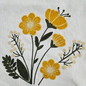 Napron decorativ Kotonia Home - tesatura burlap cu decor in relief, dimensiune 40x113 cm - 03 - imagine 3