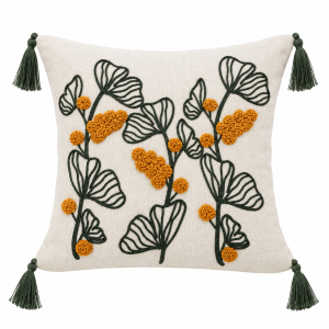 Pachet 2 huse perna decorative Kotonia Home - tesatura burlap cu decor in relief, dimensiune 40x40 cm - 10 - imagine 4