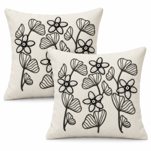 Pachet 2 huse perna decorative Kotonia Home - tesatura burlap cu decor in relief, dimensiune 40x40 cm - 18 - imagine 5